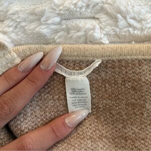 Full Tilt Tan and Cream Knit Sweater Top